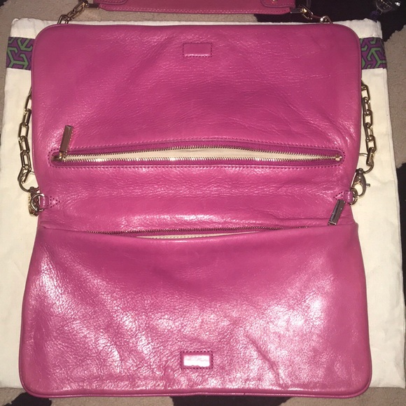 Tory Burch pink Bombe Reva clutch purse - Picture 2 of 7